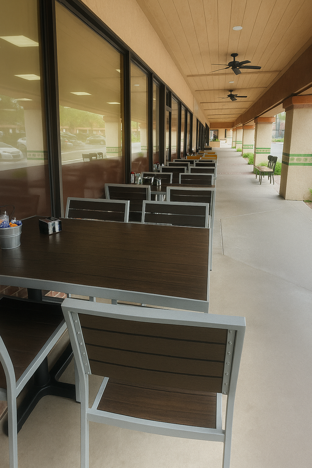 Espresso/Silver Arlo Aluminum Top