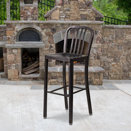 Fang Metal Bar Stool