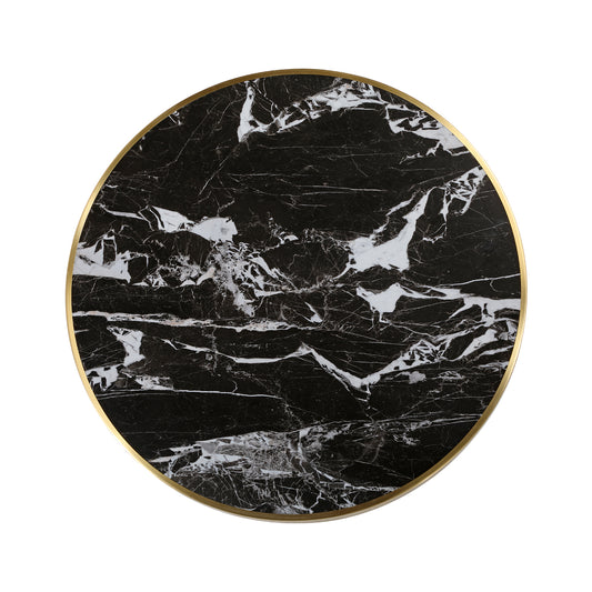 1/8" Black Marble Sintered Stone Table Top