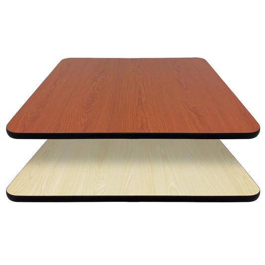 1" Reversible Laminate Table Top Natural/Walnut