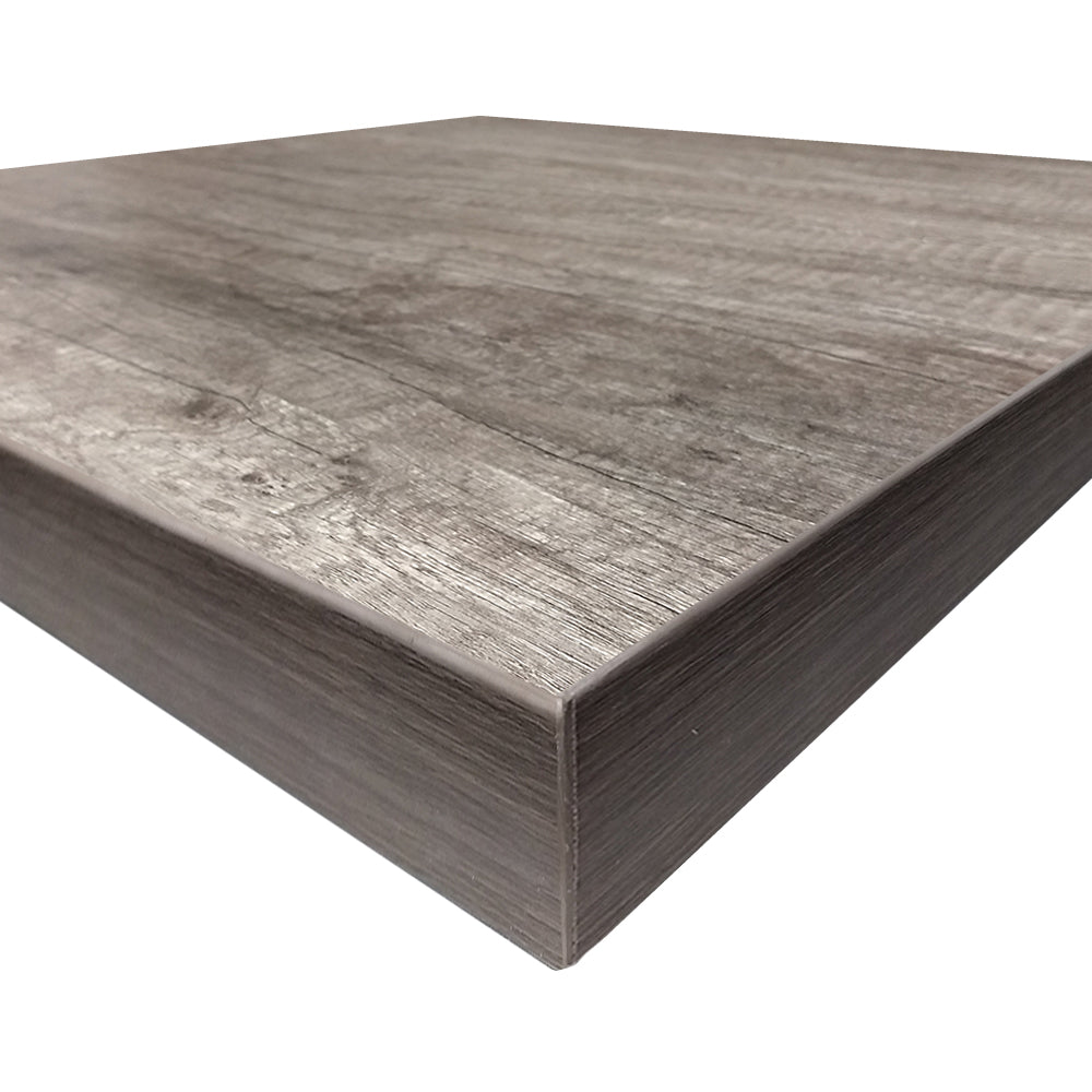 2" Industrial Laminate Top Weathered Barnwood
