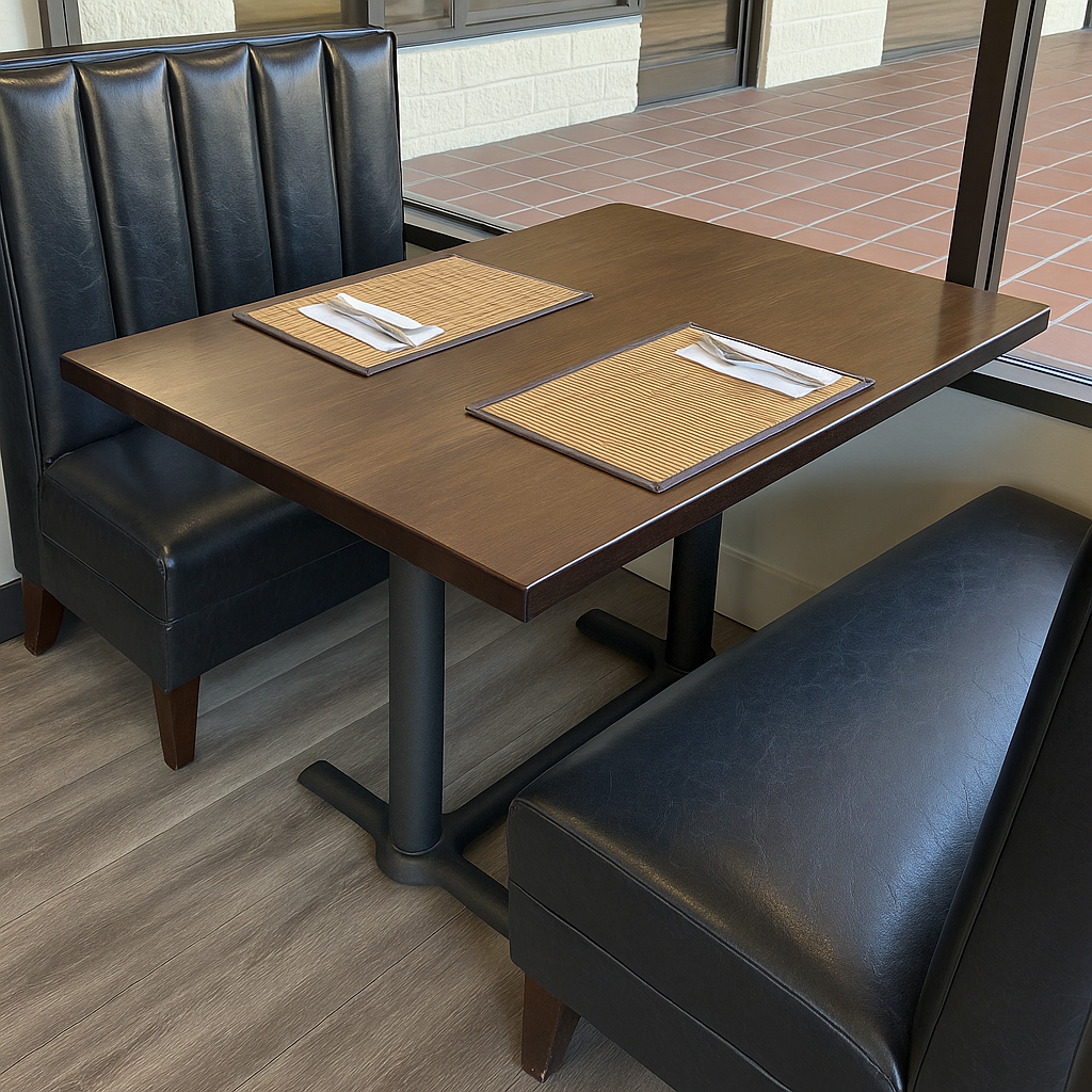 1.5" Beechwood Butcher Block Table Top Walnut