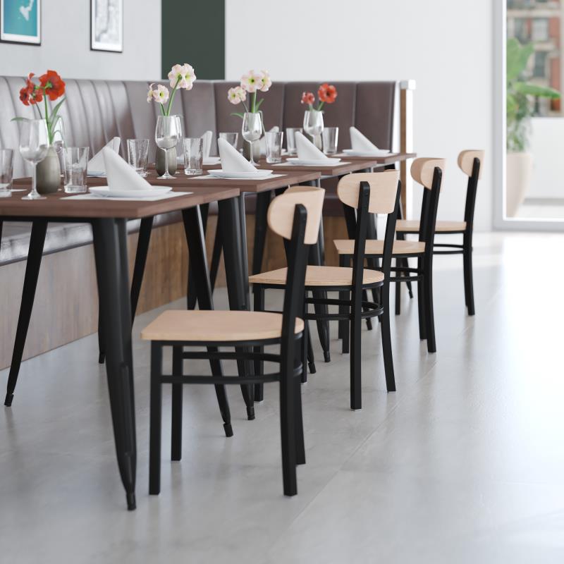 Connor Wood Metal Side Chair