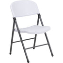 Plastic Folding Chair with Charcoal Frame