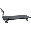 Folding Table Dolly with Carpeted Platform for Rectangular Tables