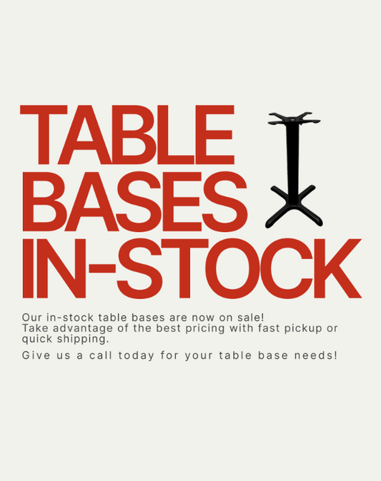 Table Bases In-Stock Now