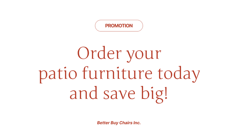 Save on your patio furniture!