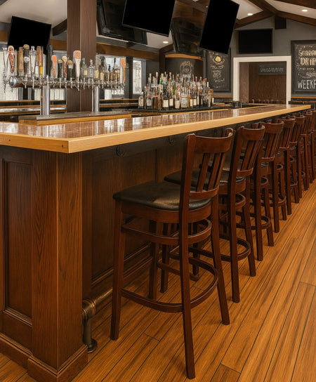 Restaurant Wood Bar Stools