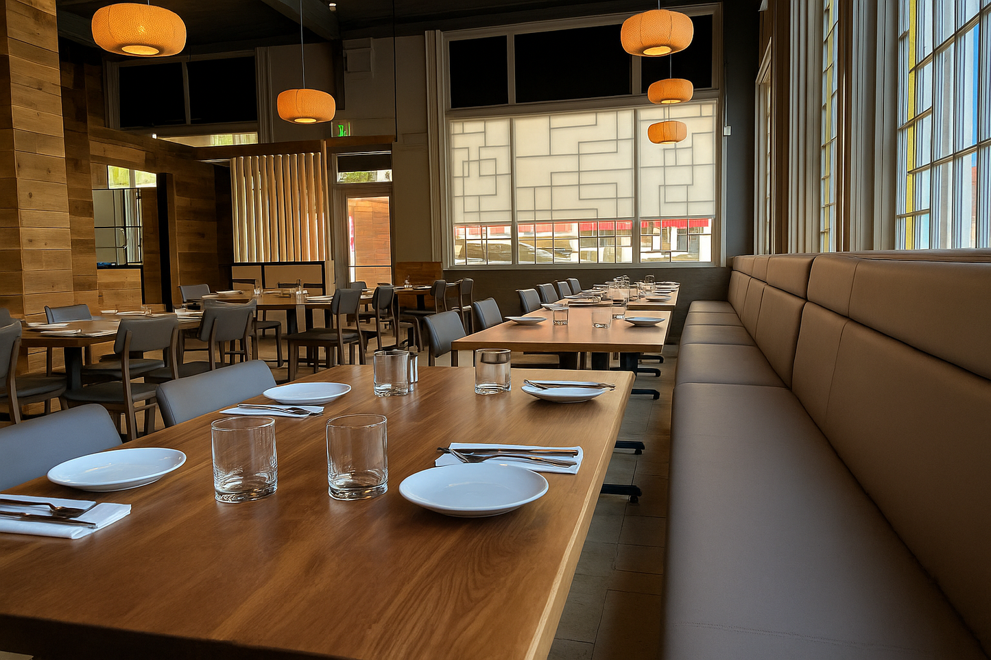 2" Plank Black Walnut Matte Table Top