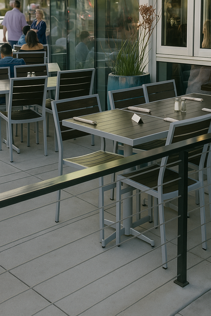 Espresso/Silver  Arlo Aluminum Top