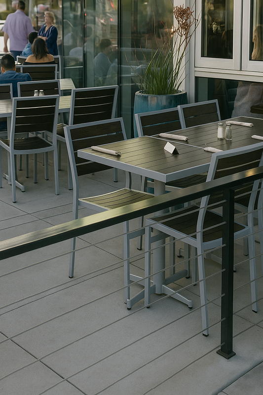 Espresso/Silver  Arlo Aluminum Top