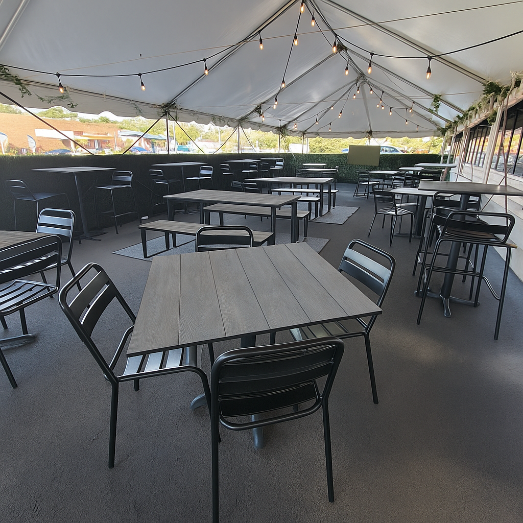 Weathered Wood  Outdoor High Pressure Laminate Top