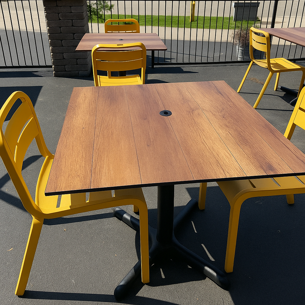 Light Walnut  Outdoor High Pressure Laminate Top