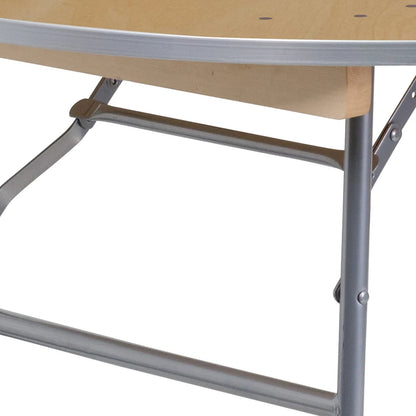 Gerry 4' Round Birchwood Banquet Table