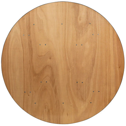Gerry 5' Round Wood Banquet Table