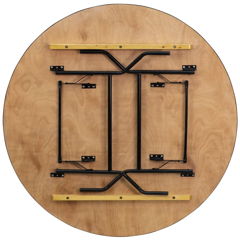 Gerry 5' Round Wood Banquet Table