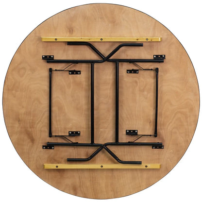 Gerry 5' Round Wood Banquet Table