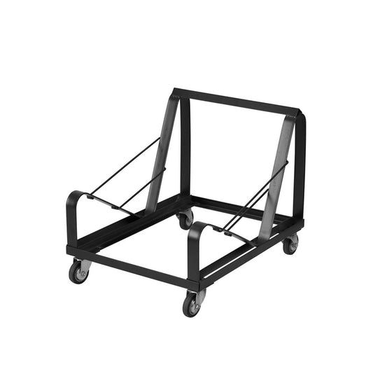 Black Steel Sled Base Stack Chair Dolly