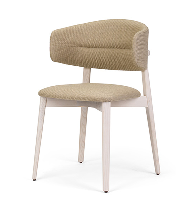 Coffee Beechwood Side Chair