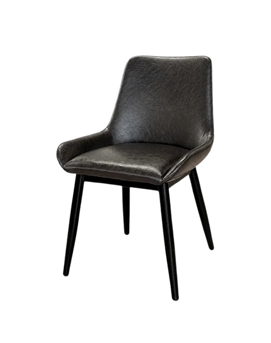 Brown Metal Side Chair