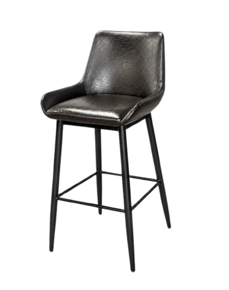 Brown Metal Barstool