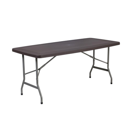 Elon 5.5' Rattan Folding Table