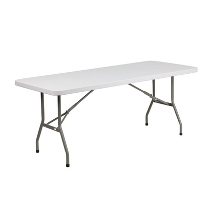 Elon 6' Granite White Folding Table