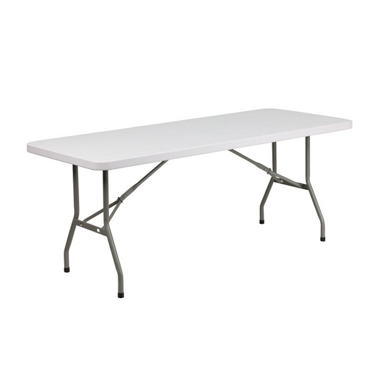 Elon 6' Granite White Folding Table