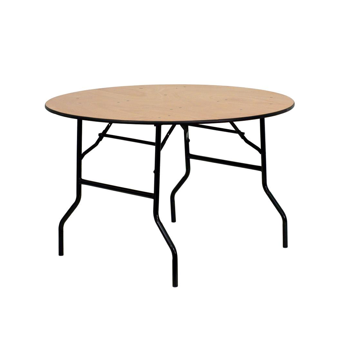 Round Wood Folding Banquet Table