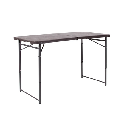 Dunham 4' Adjustable Height Bi-Fold Table