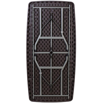 Elon 5.5' Rattan Folding Table