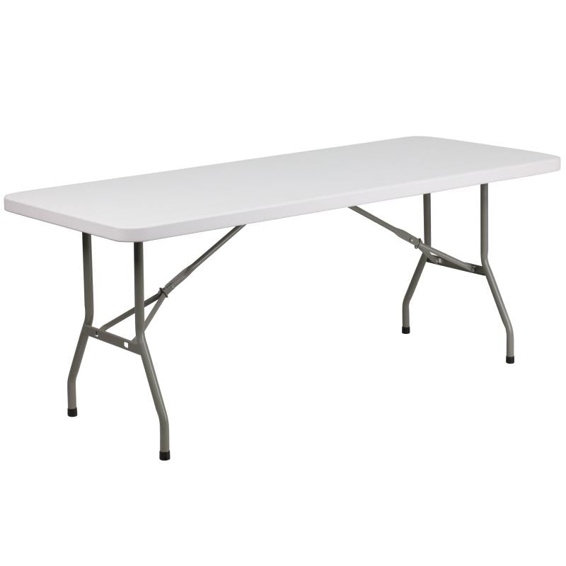 Elon 6' Granite White Folding Table