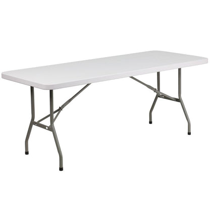 Elon 6' Granite White Folding Table