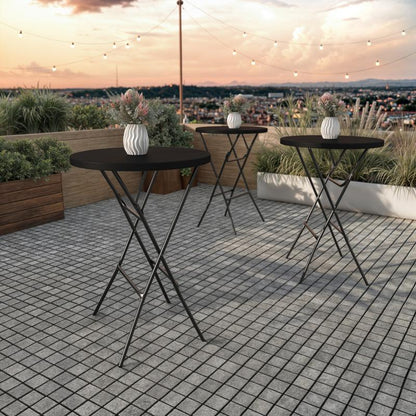 Elon Bar Height Round Folding Table