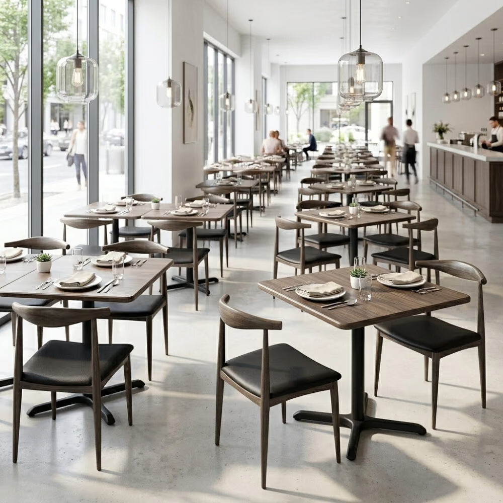 Seamless Edge Dark Walnut Laminate Table Top