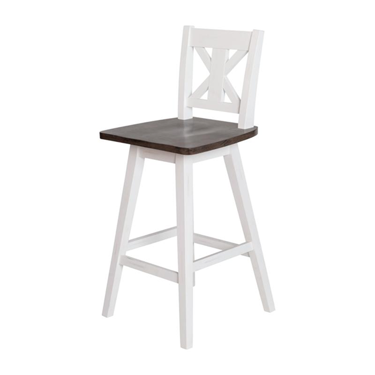 Harlow Farmhouse Swivel Stool