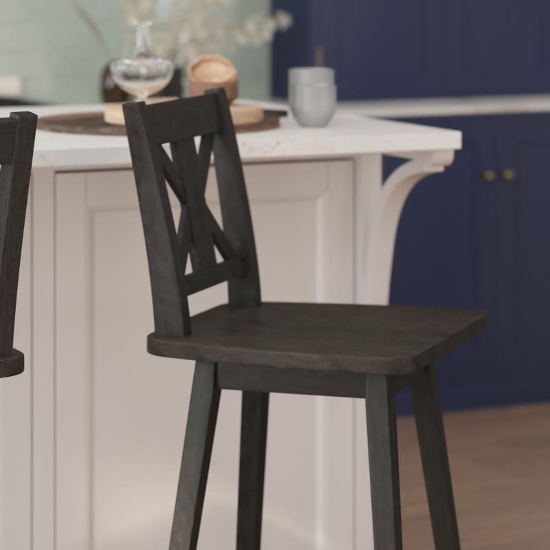 Harlow Farmhouse Swivel Stool