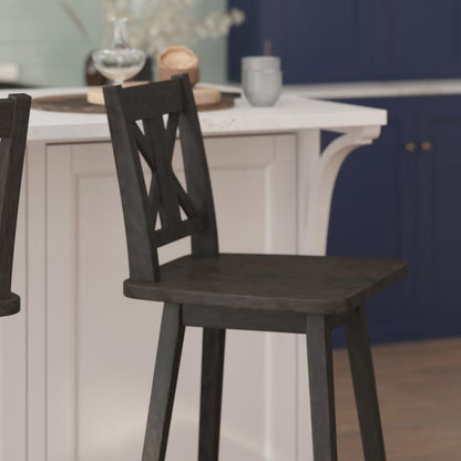 Harlow Farmhouse Swivel Stool