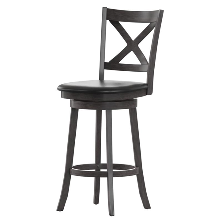 Ashcroft Cross-Back Swivel Stool
