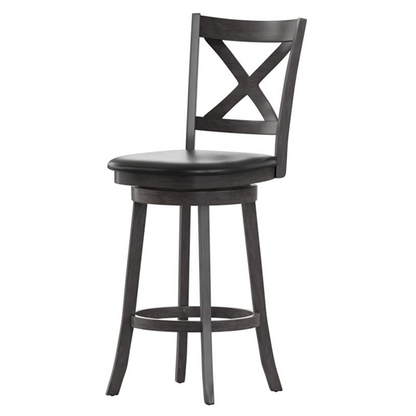 Ashcroft Cross-Back Swivel Stool