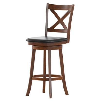 Ashcroft Cross-Back Swivel Stool