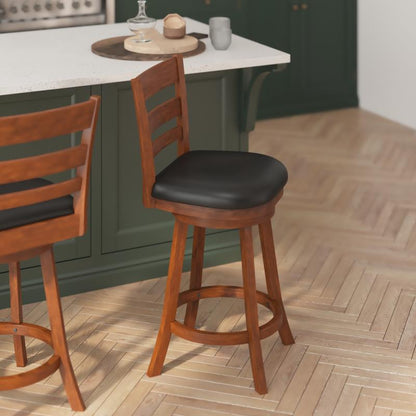 Ashcroft Ladder-Back Swivel Stool