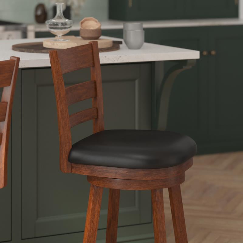Ashcroft Ladder-Back Swivel Stool