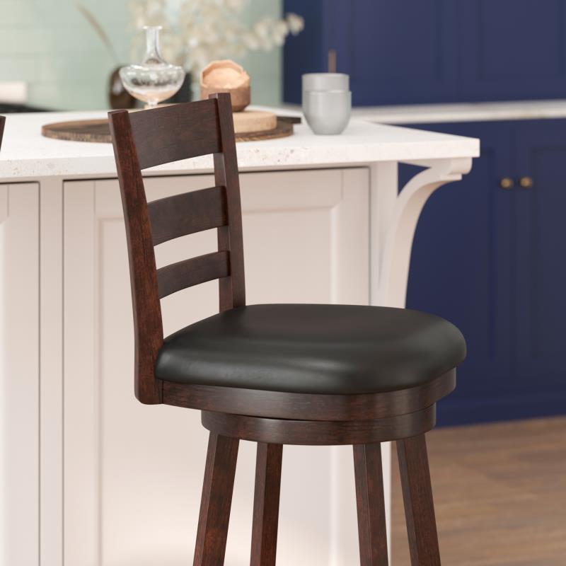 Ashcroft Ladder-Back Swivel Stool