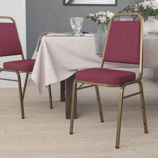 Trapezoidal Back Stacking Banquet Fabric Chair