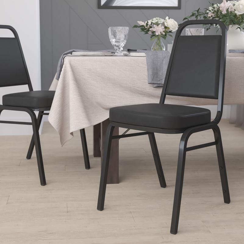 Trapezoidal Back Stacking Banquet Vinyl Chair