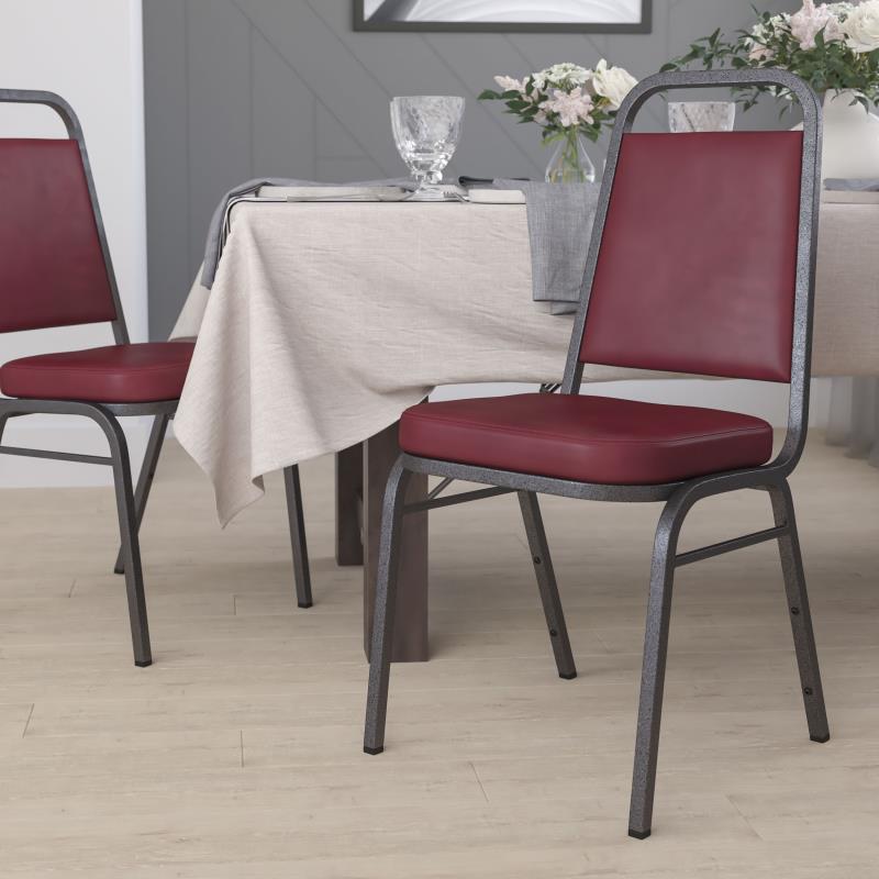 Trapezoidal Back Stacking Banquet Vinyl Chair