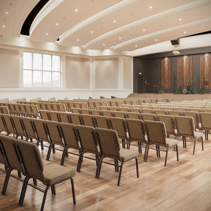 Sanctuary Church Chair with Cup Book Rack