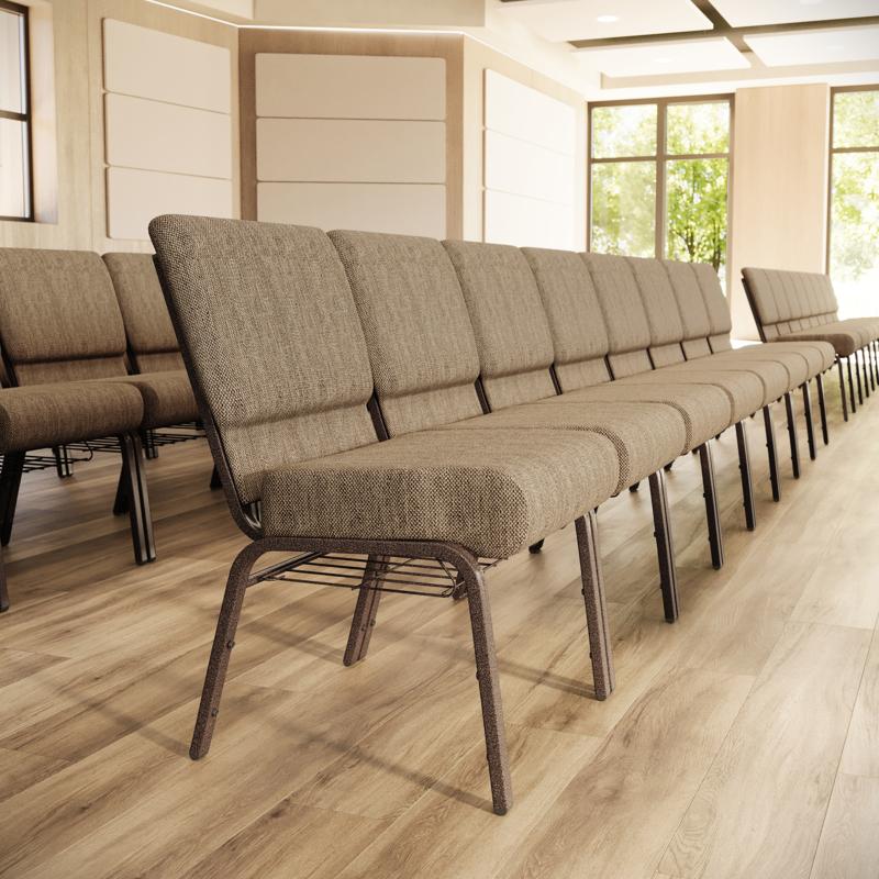 Sanctuary Church Chair with Book Rack
