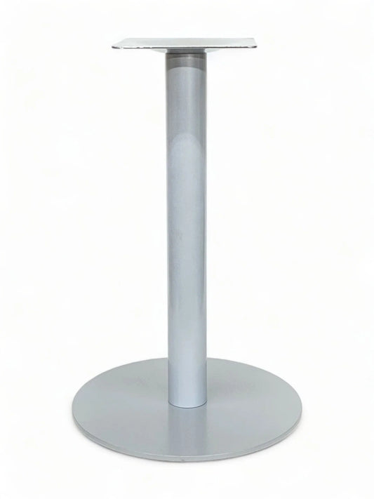 Flat Steel Round Gray Table Base